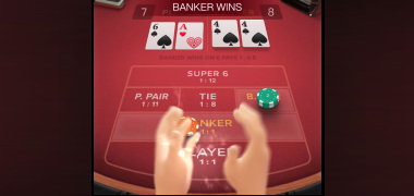 Winning Animations in Baccarat Deluxe