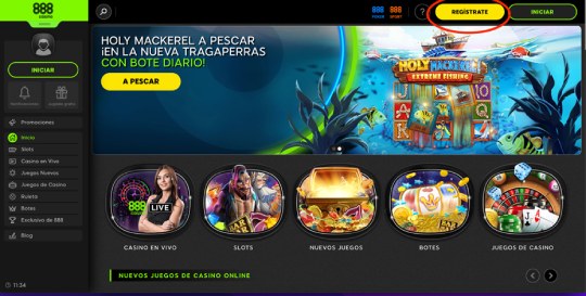 888casino registro paso 1