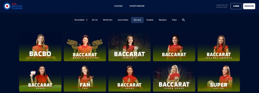 All British Casino Baccarat