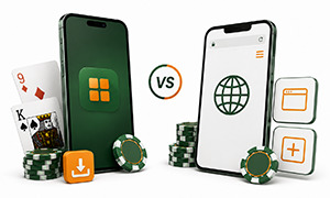 Baccarat App vs Mobile Site