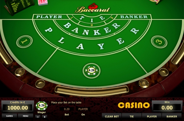 Play Demo Version of Tom Horn's Baccarat