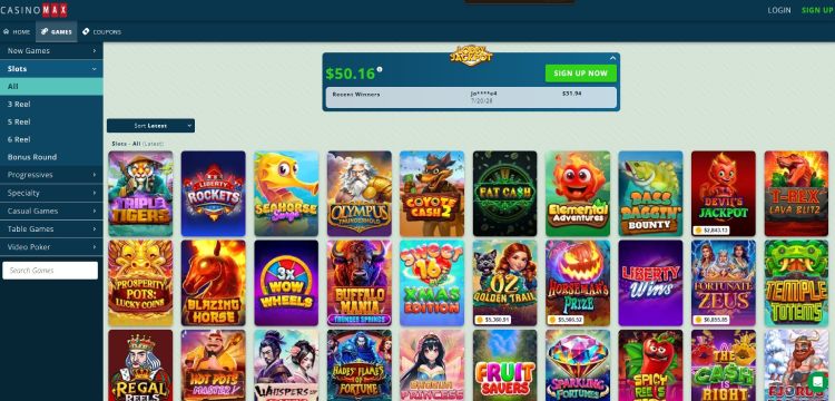 Slots at CasinoMax