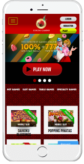 Cocoa Casino is well optimized for mobile gaming