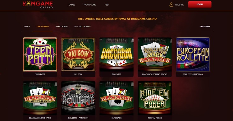 DomGame Casino Table Games