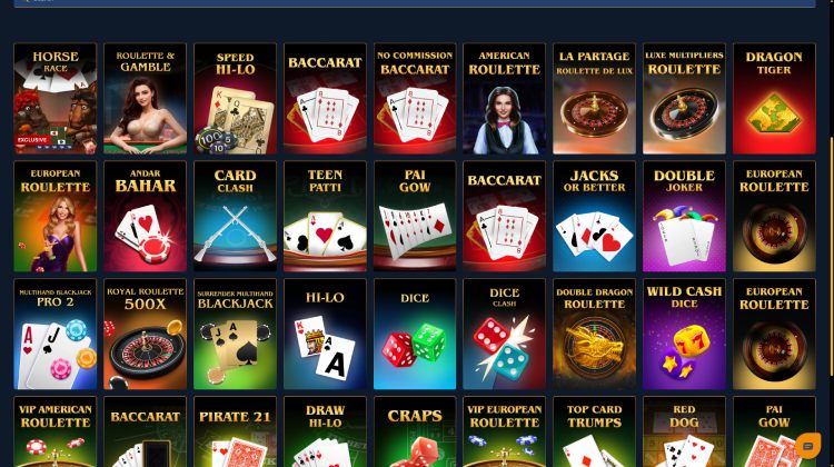 Games at Exclusive Casino
