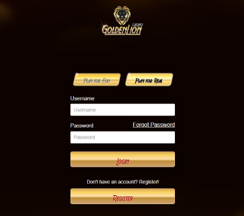 Register at Golden Lion Casino