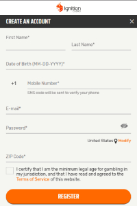 Ignition Casino Registration