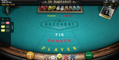 3D Baccarat Offers Rebet Options After a Round
