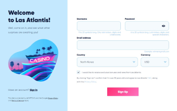 Las Atlantis 회원가입 절차