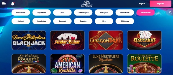 Las Atlantis 테이블 게임