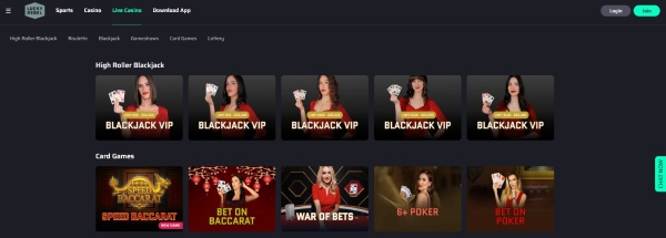 Lucky Rebel Live Casino