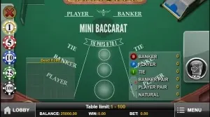 juega donde quieras mini baccarat 