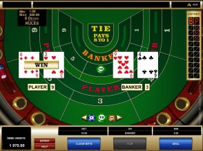 High Limit Baccarat at Mongoose Casino