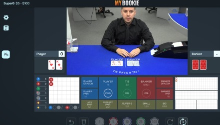 No Commission Super 6 Baccarat at MyBookie Live Casino