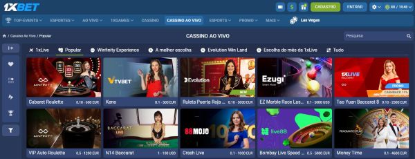 Jogos ao vivo 1xBet