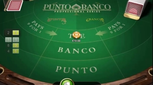 Punto Banco Table Layout
