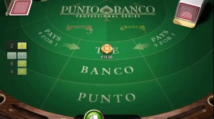 Types de jeux en Belgique: Punto Banco