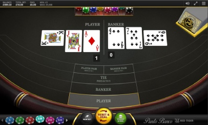 Red Tiger Punto Banco Payouts