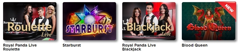 royal panda casino games