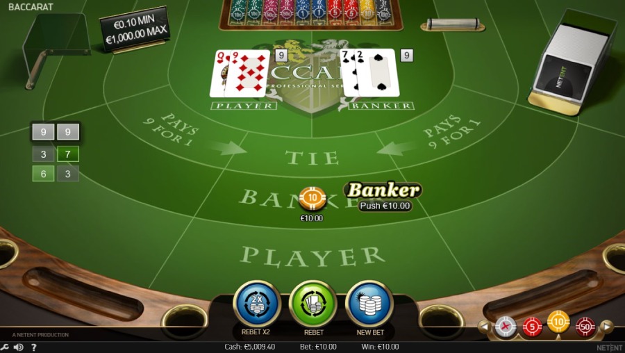 Home / All slots / Baccarat Professional Series free spins.Baccarat Professional Series free spins.The game is developed NetEnt.Baccarat Professional Series was released on May 1, and is available in 2 countries and 3 casinos.The .