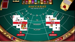 Three Baccarat Games by Microgaming at Vegas Hero