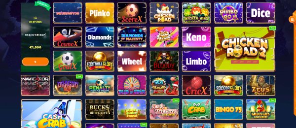 Wazamba เกมโชว์และเกมพิเศษ